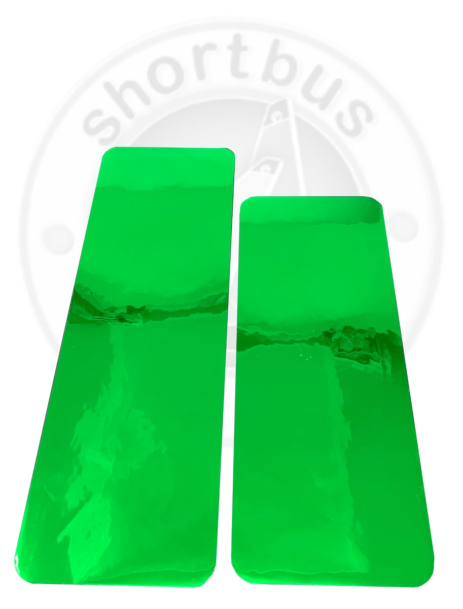 Super Series Precut Tape Mirror Kelly Green ShortBus Flashers