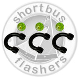 Plastic Fixed Clevis - Green Beads