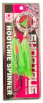 Hootchie Spinner - Dual Pack Spinner Body - Glow / Green