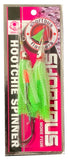 Hootchie Spinner - Dual Pack Spinner Body - Glow / Green