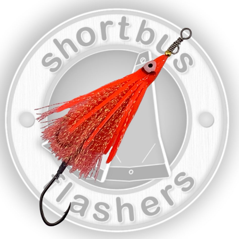 Hootchie Spinner Red Red Dual Pack – Quick Change Clevis & Siwash Hooks ...