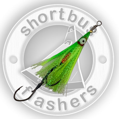 Hootchie Spinner - Dual Pack Spinner Body - Green
