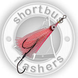 Hootchie Spinner - Dual Pack Spinner Body - Pink Clear / Pink