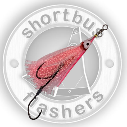 Hootchie Spinner - Dual Pack Spinner Body - Pink Clear / Pink