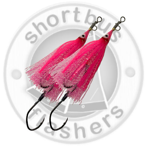 Hootchie Spinner - Dual Pack Spinner Body - Pink / Pink