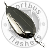 Kokanee Dodger - Pure Silver with UV Coating