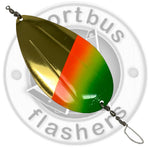 Kokanee Dodger - Gold Mexican Hat -  UV Coated