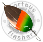 Kokanee Dodger - Copper Mexican Hat -  UV Coated