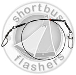 Stiffy - Stainless Steel Flasher Leashes - Pair