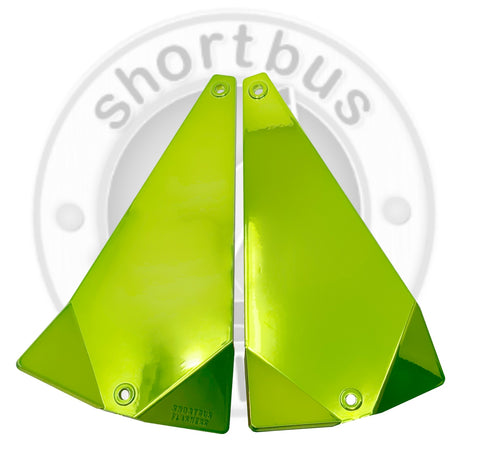 Metallic Chartreuse Triangle