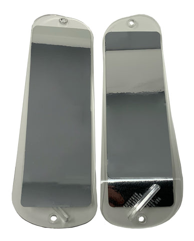 SINGLE FIN - 11" Clear Blade - Mirror Chrome