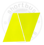 Triangle Precut Tape - Fluorescent Yellow